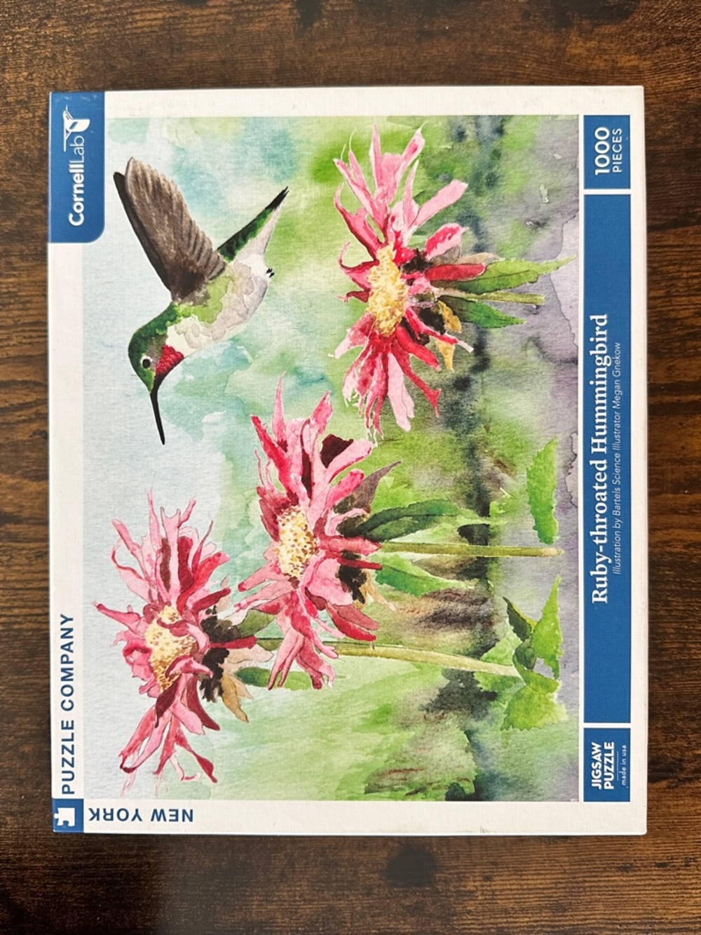 New York Puzzle Company, Ruby-throated Hummingbird, 1000 pieces